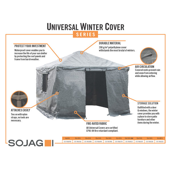 Sojag Universal Winter Gazebo Cover Side Wall & Reviews Wayfair Canada